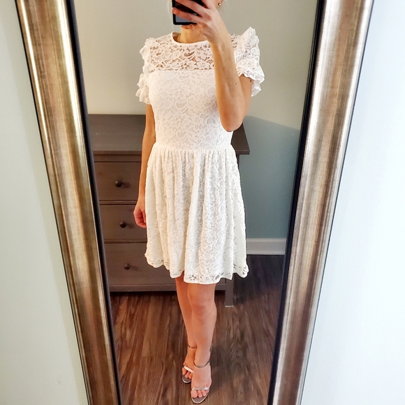 Aqua Dresses & Skirts - NWOT Aqua White Lace Dress